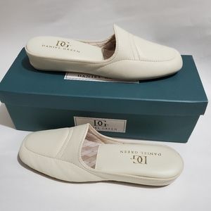 vtg Daniel Green Lisa Bone Clog Cushion Slippers